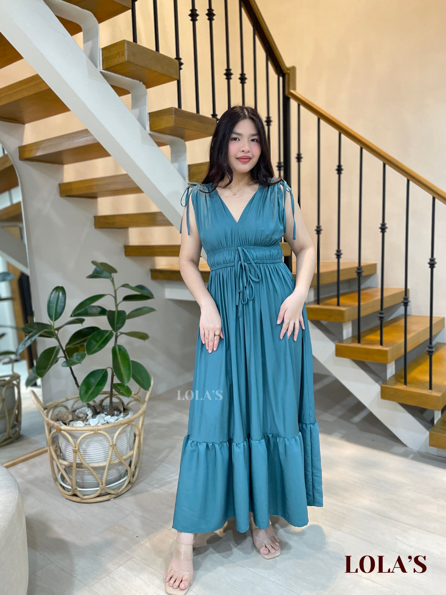 Adeline Dress (Hunter Green)