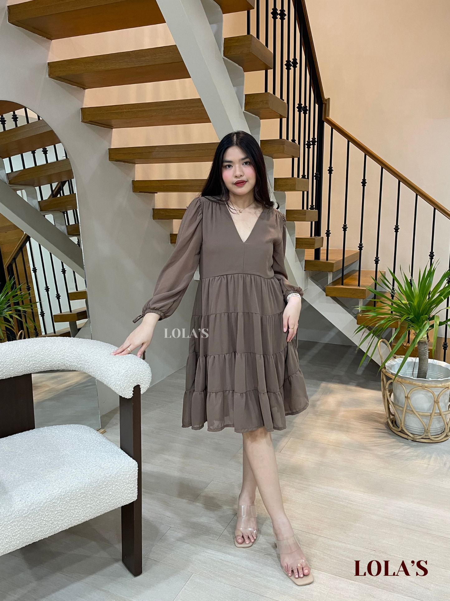 Diana Dress (Taupe)