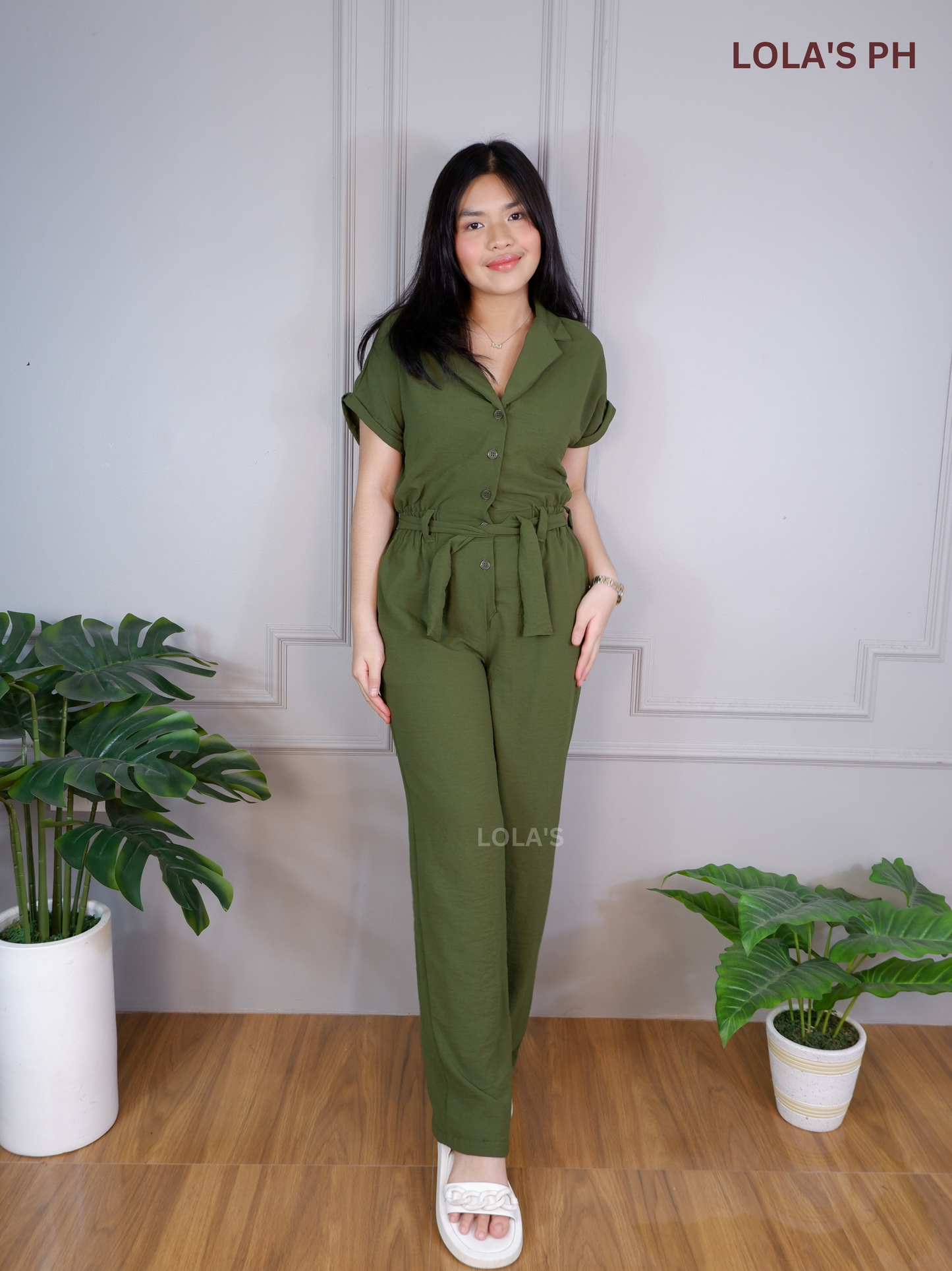 Rianne Jumpsuit (Forest Green)