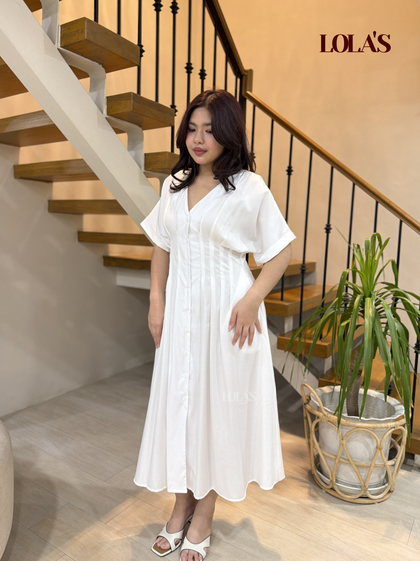 Frederica Dress (White)