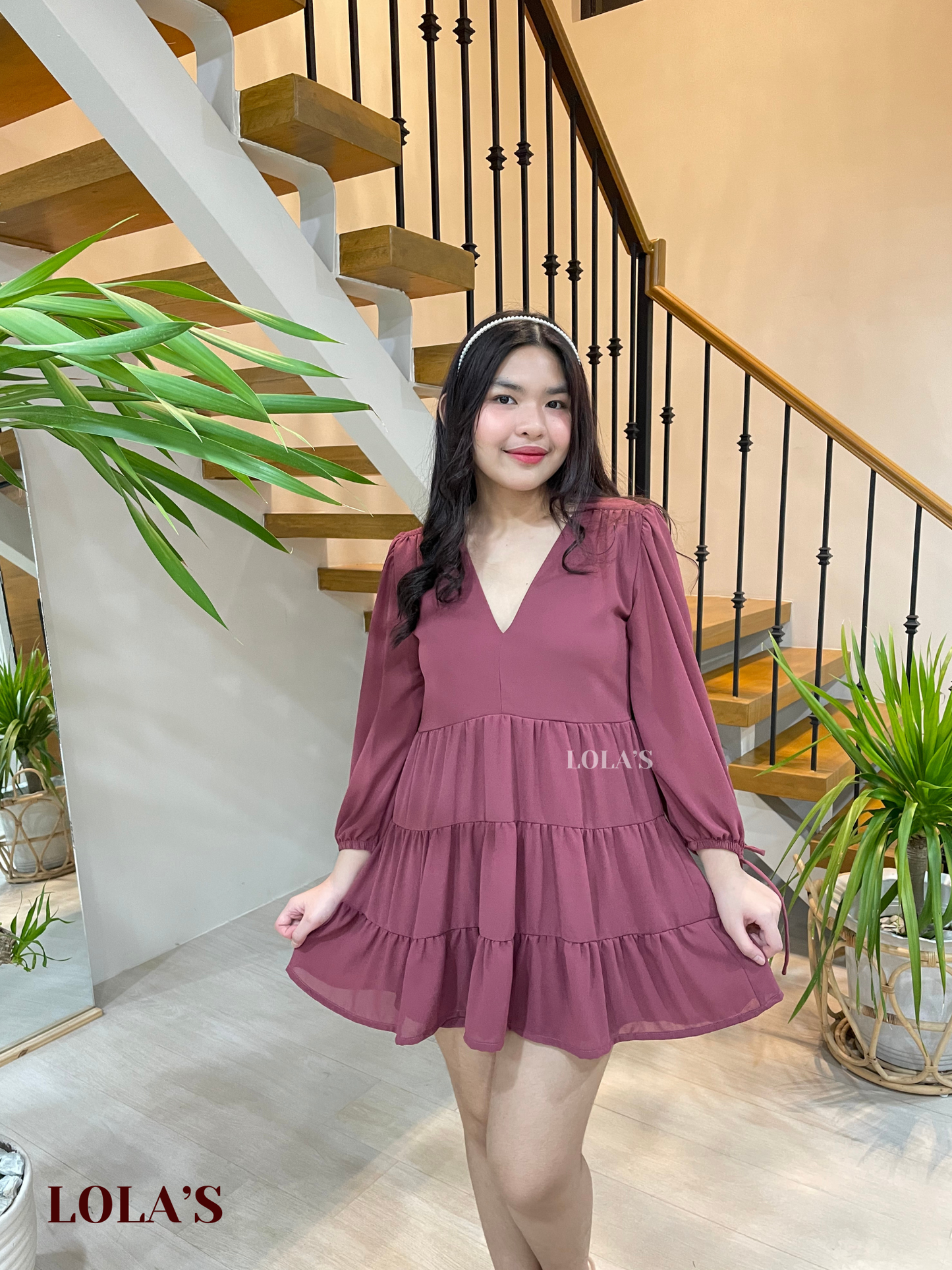 Monina Dress (Plum)