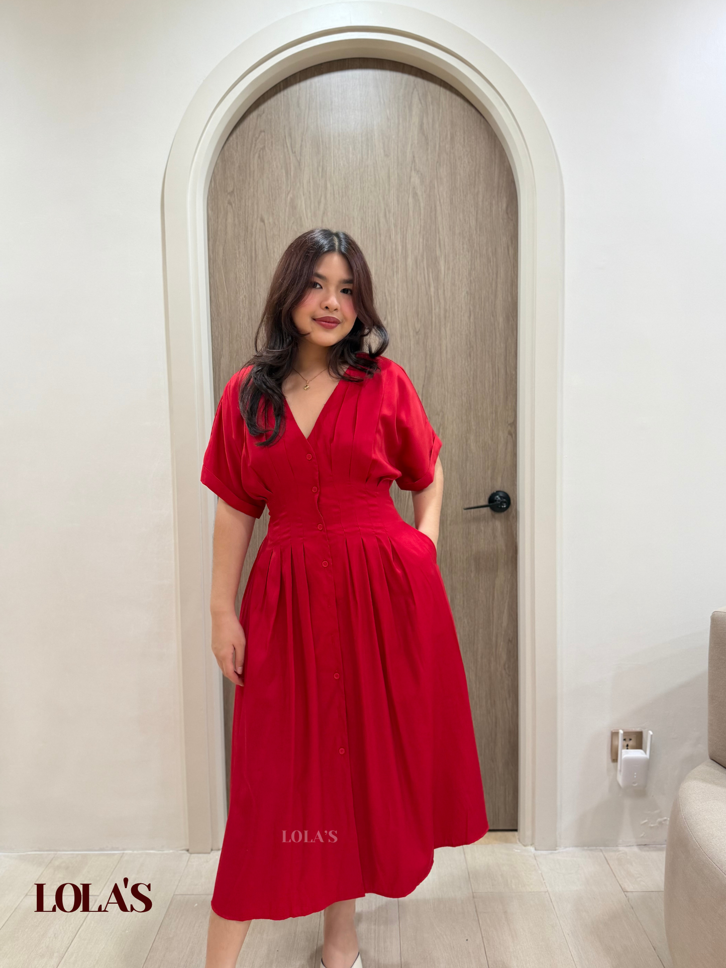 Frederica Dress (Red)