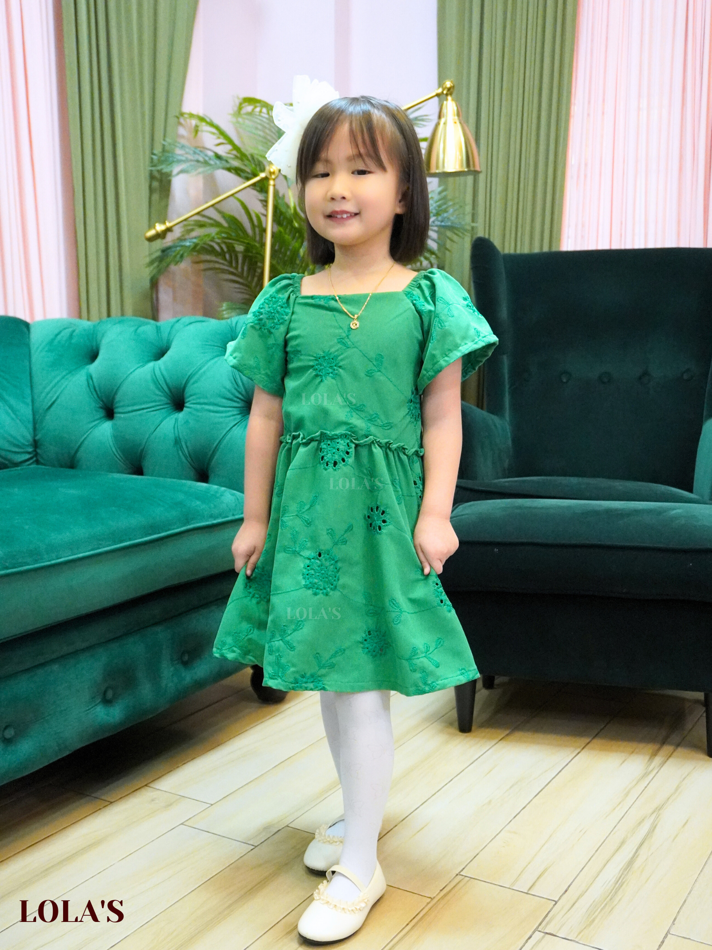 Jennie Dress (Emerald)