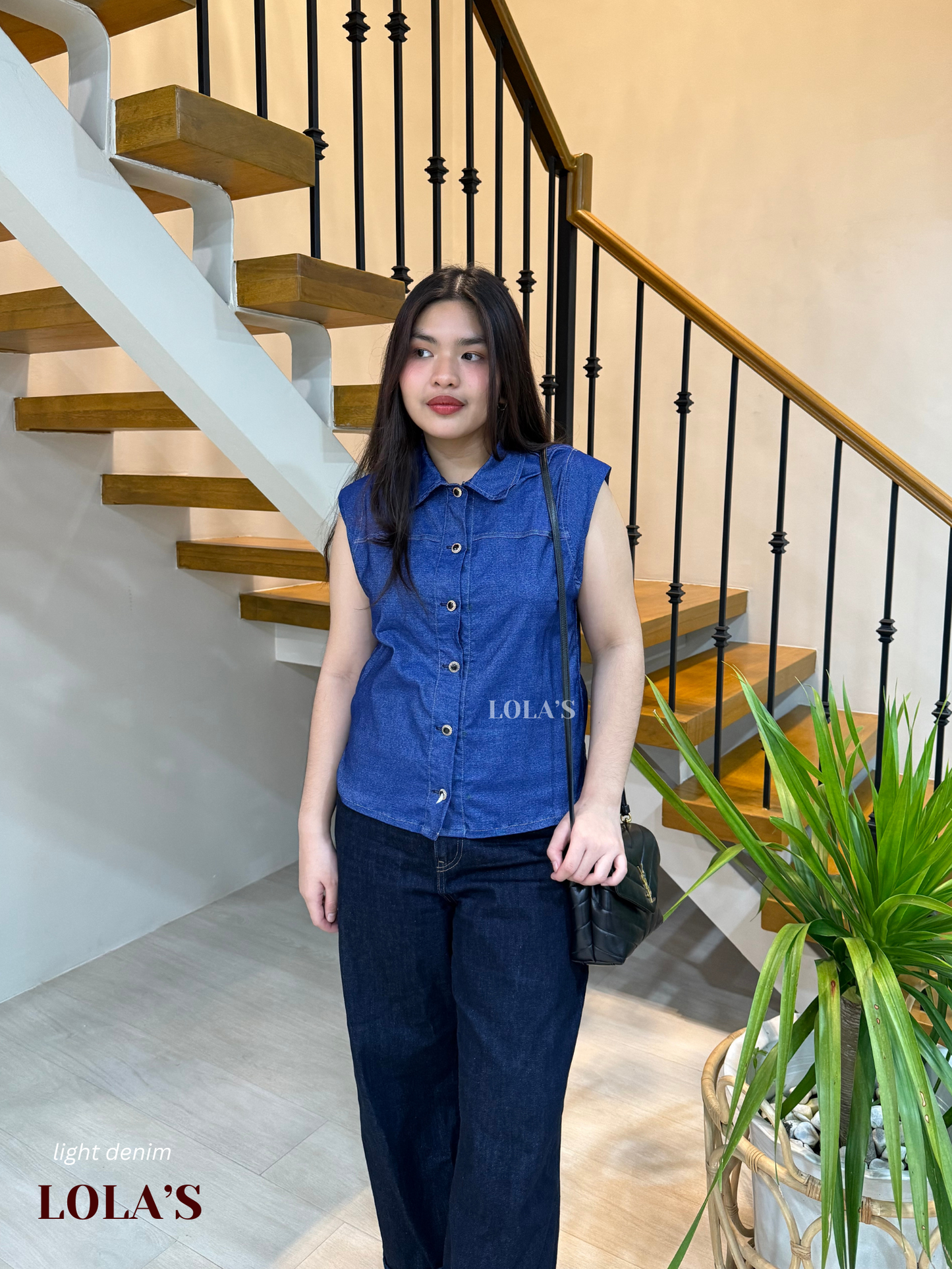 Kat Top (Light Denim)