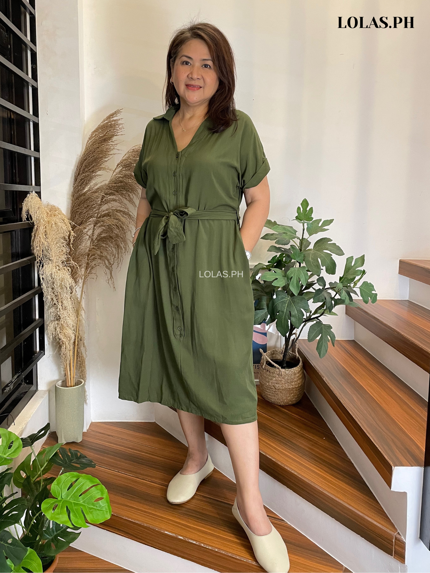 Alice Dress (Army Green)