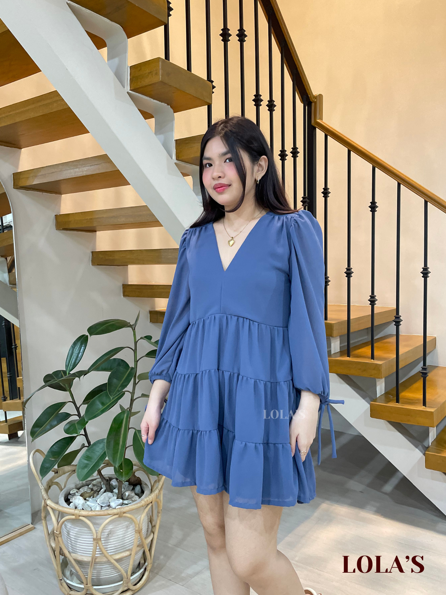 Monina Dress (Powder Blue)