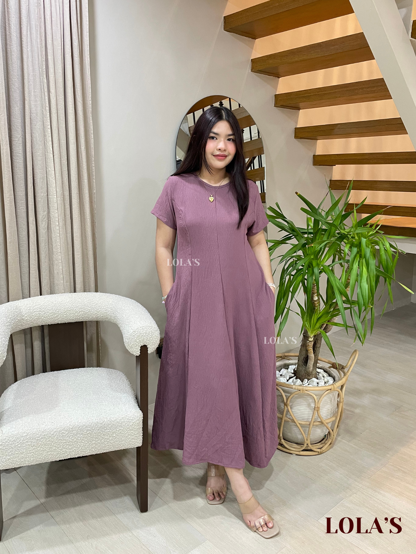 Kathleen Dress (Mauve)