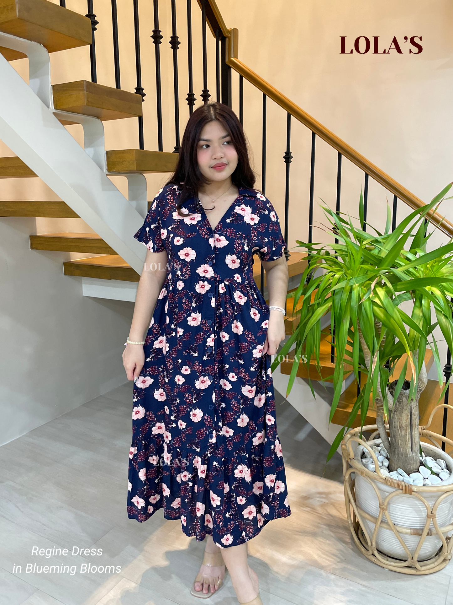 Regine Dress (Blueming Blooms)