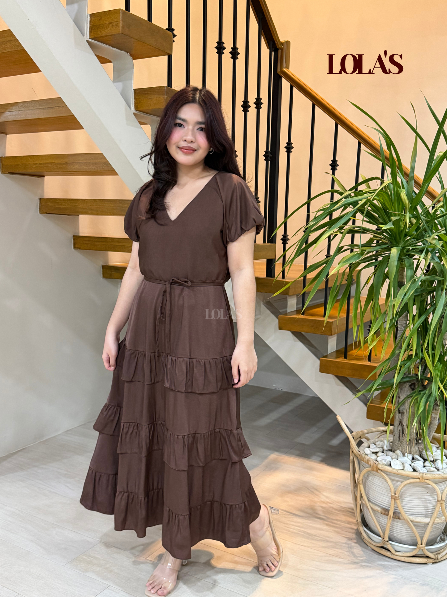 Melai Dress (Chocolate)