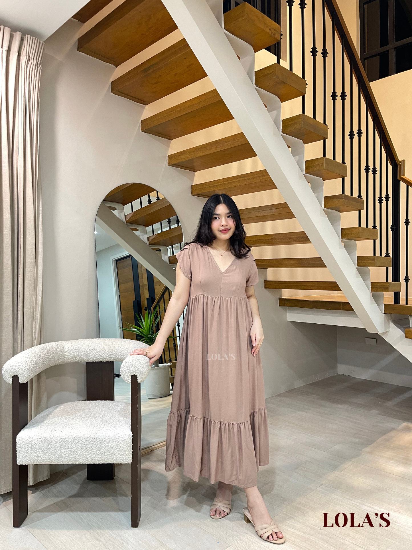 Jane Dress (Taupe)