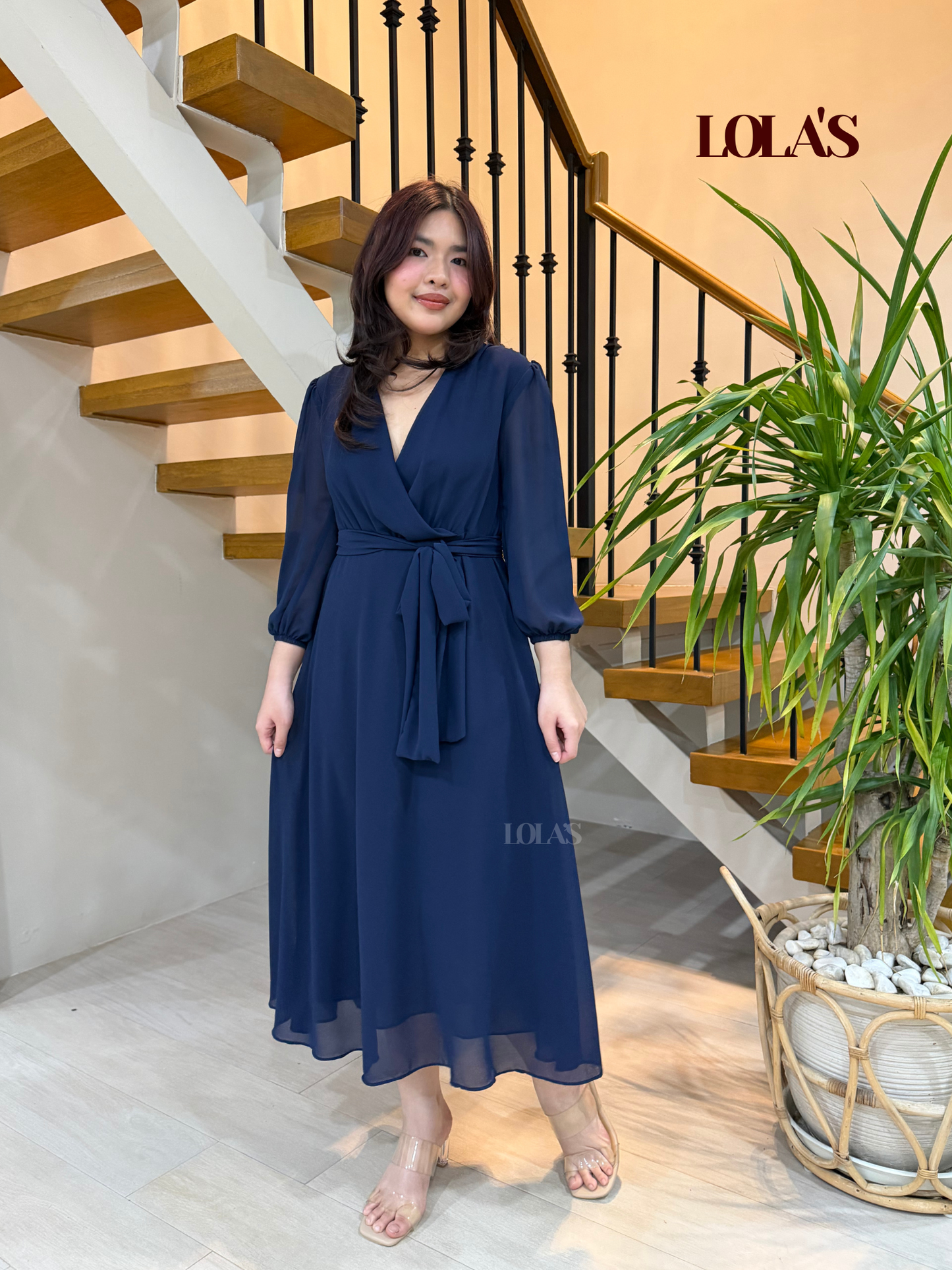 Paula Dress (Navy Blue)