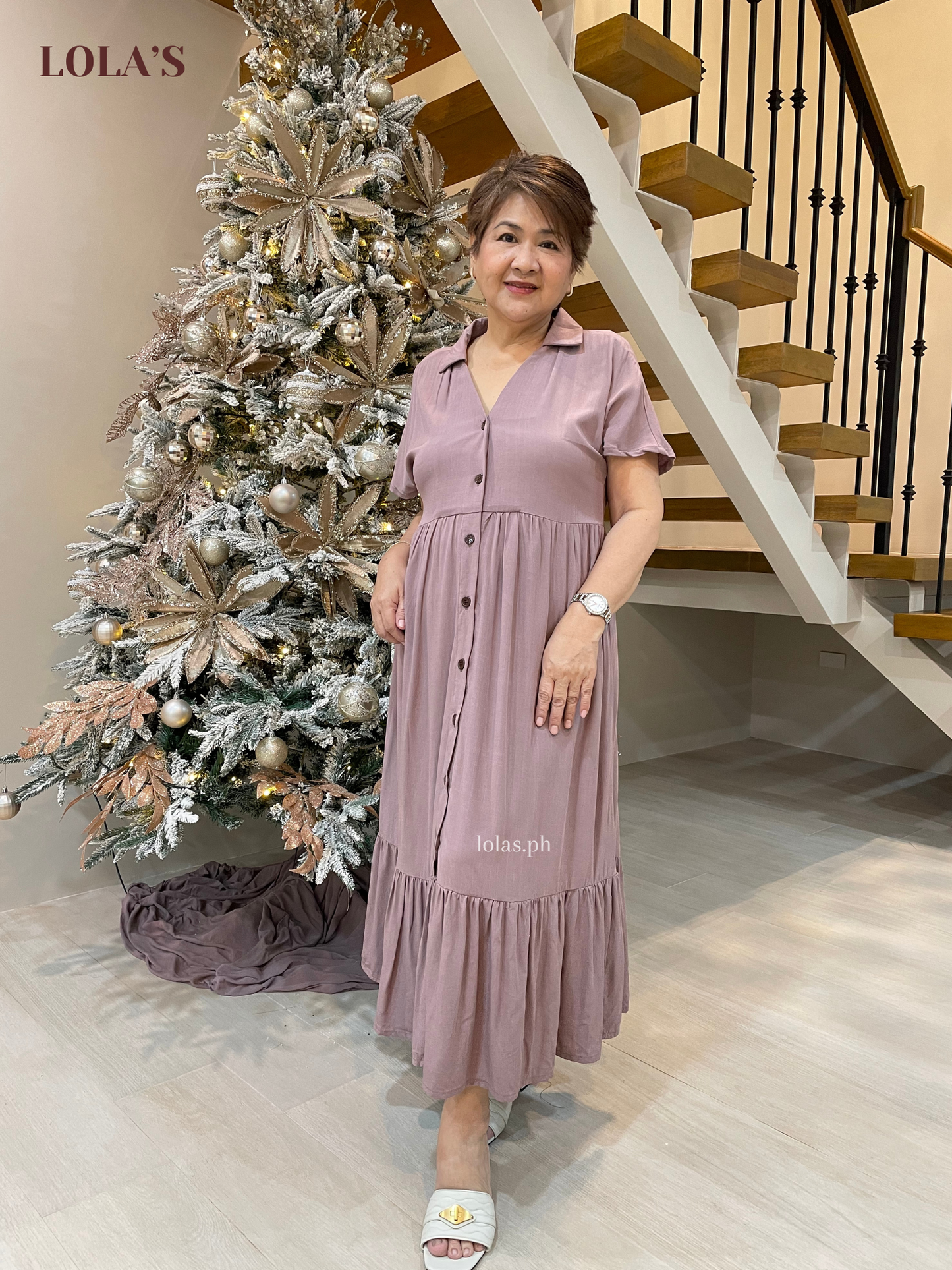 Regine Dress (Dark Taupe)