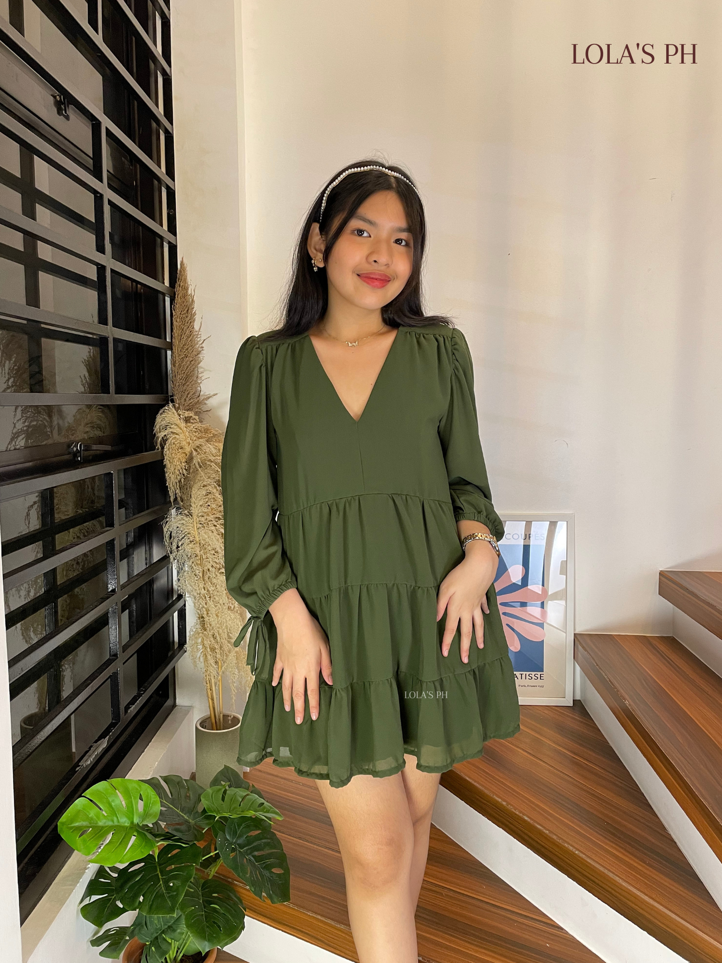 Monina Dress (Forest Green)