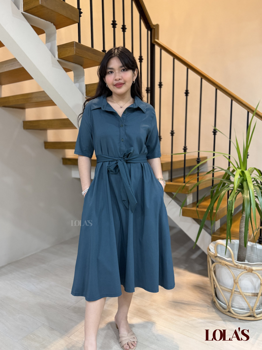 Bianca Dress (Teal Green)