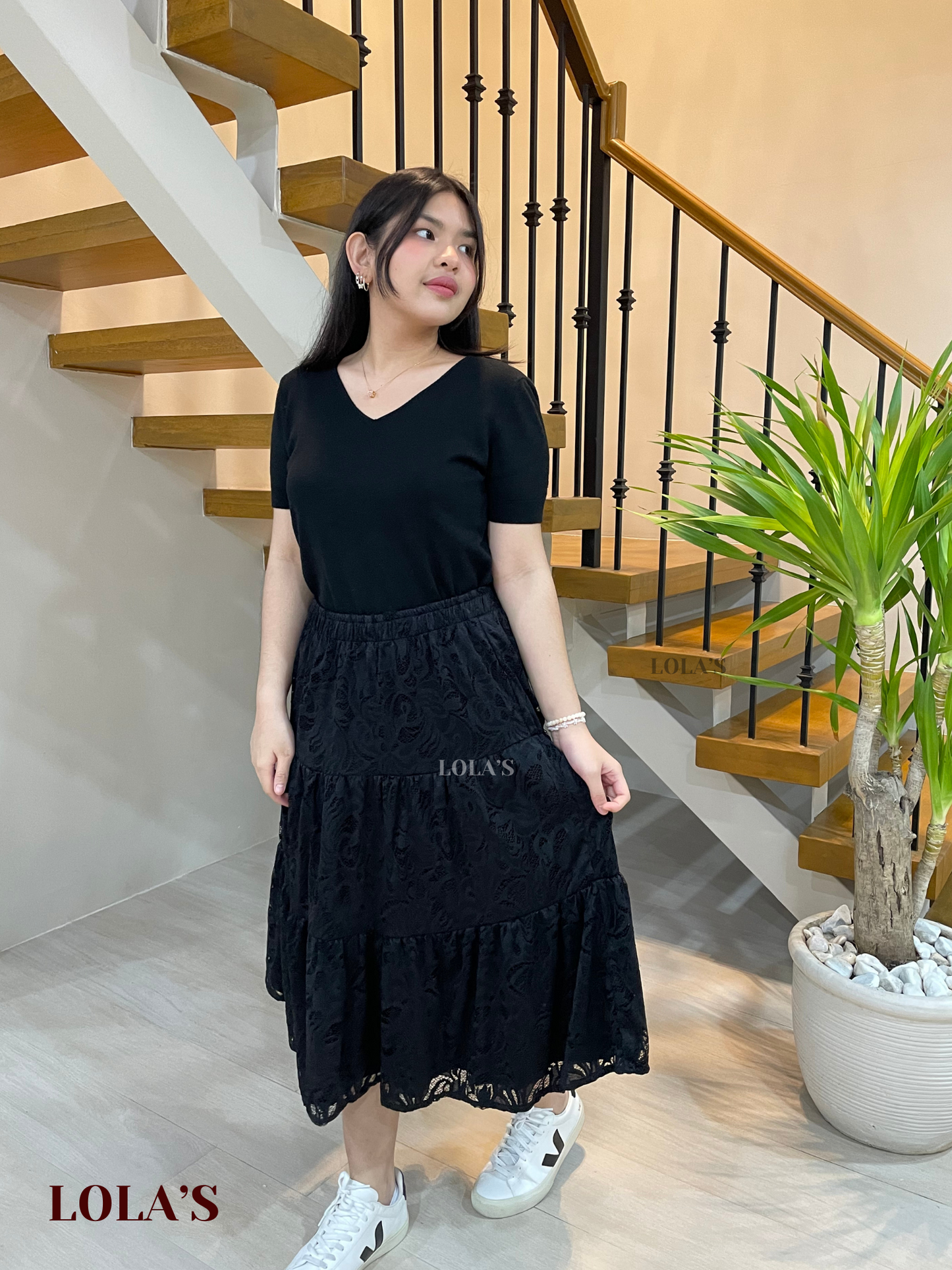 Penelope Skirt (Black Lace)