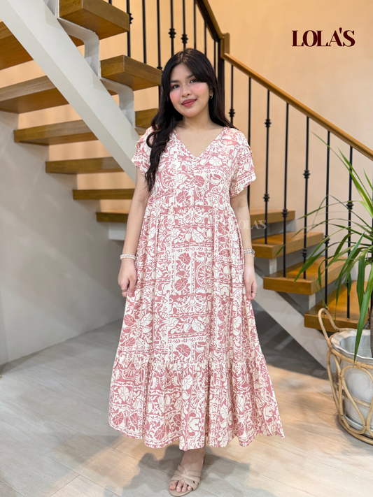 Jane Dress (Pink Fan)
