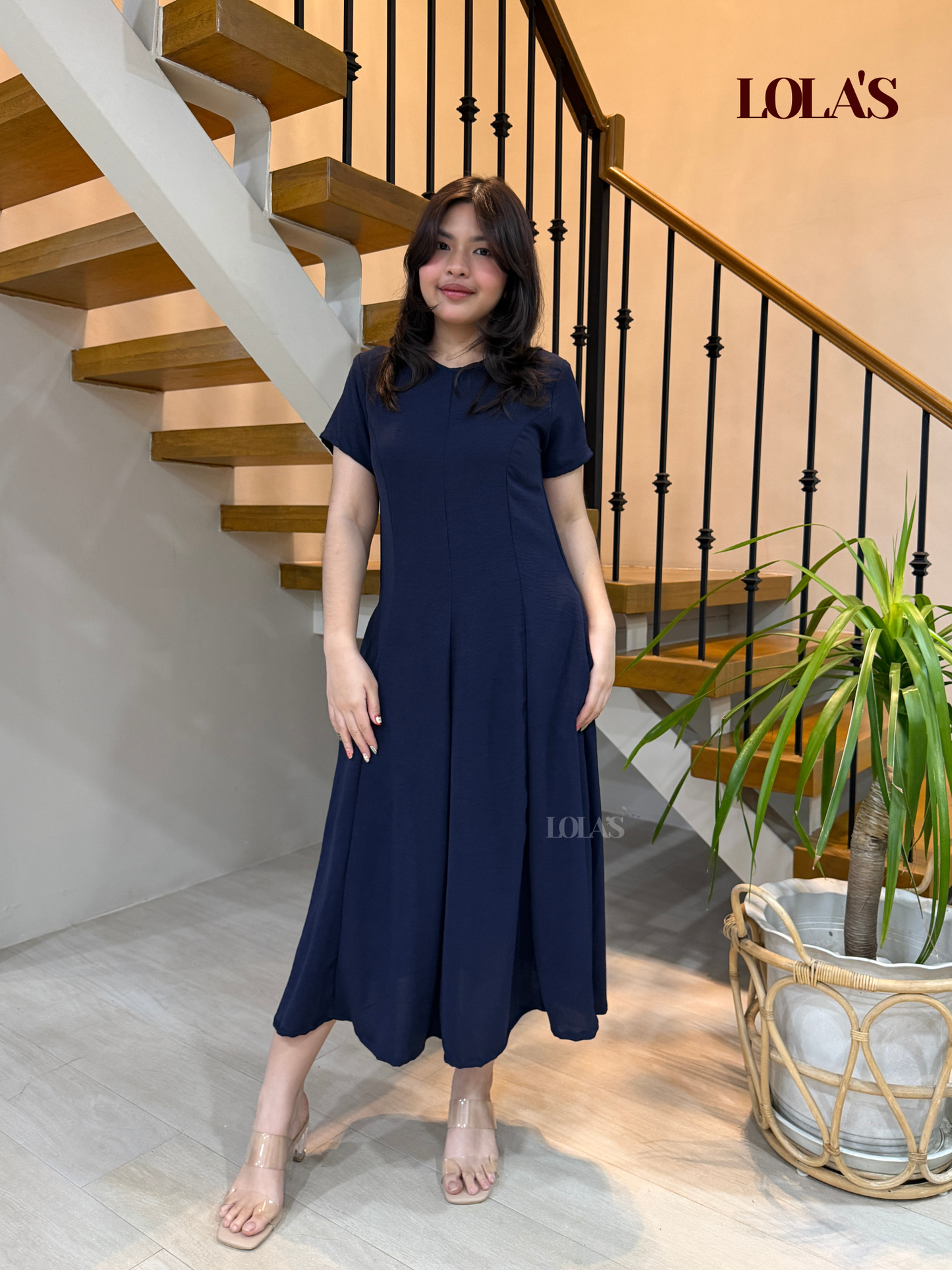 Kathleen Dress (Navy Blue)