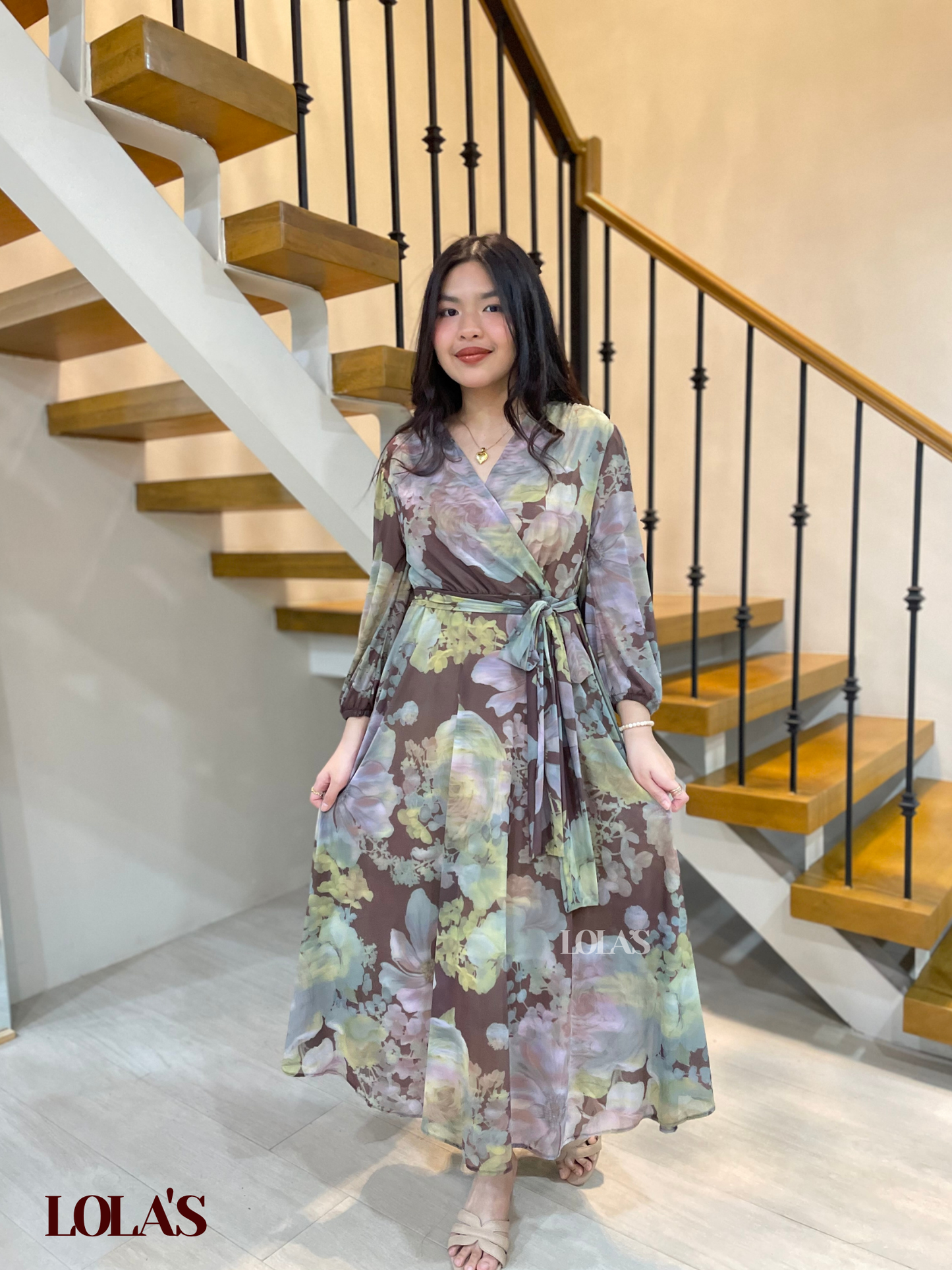 Paula Dress (Mossy Haze)