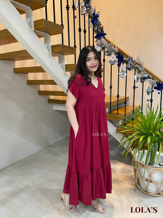 Jane Dress (Wine)