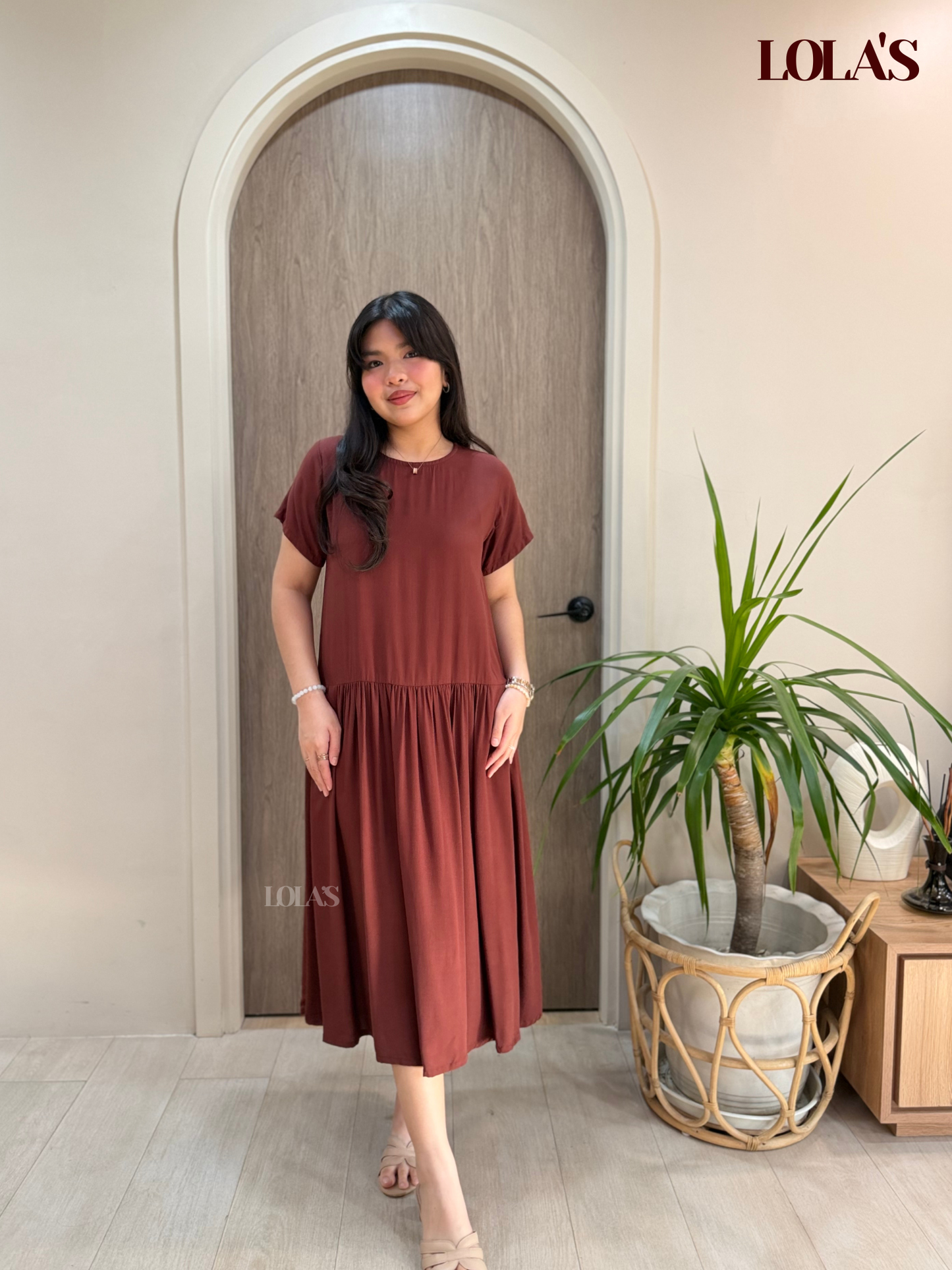 Mina Dress (Chocolate Brown)