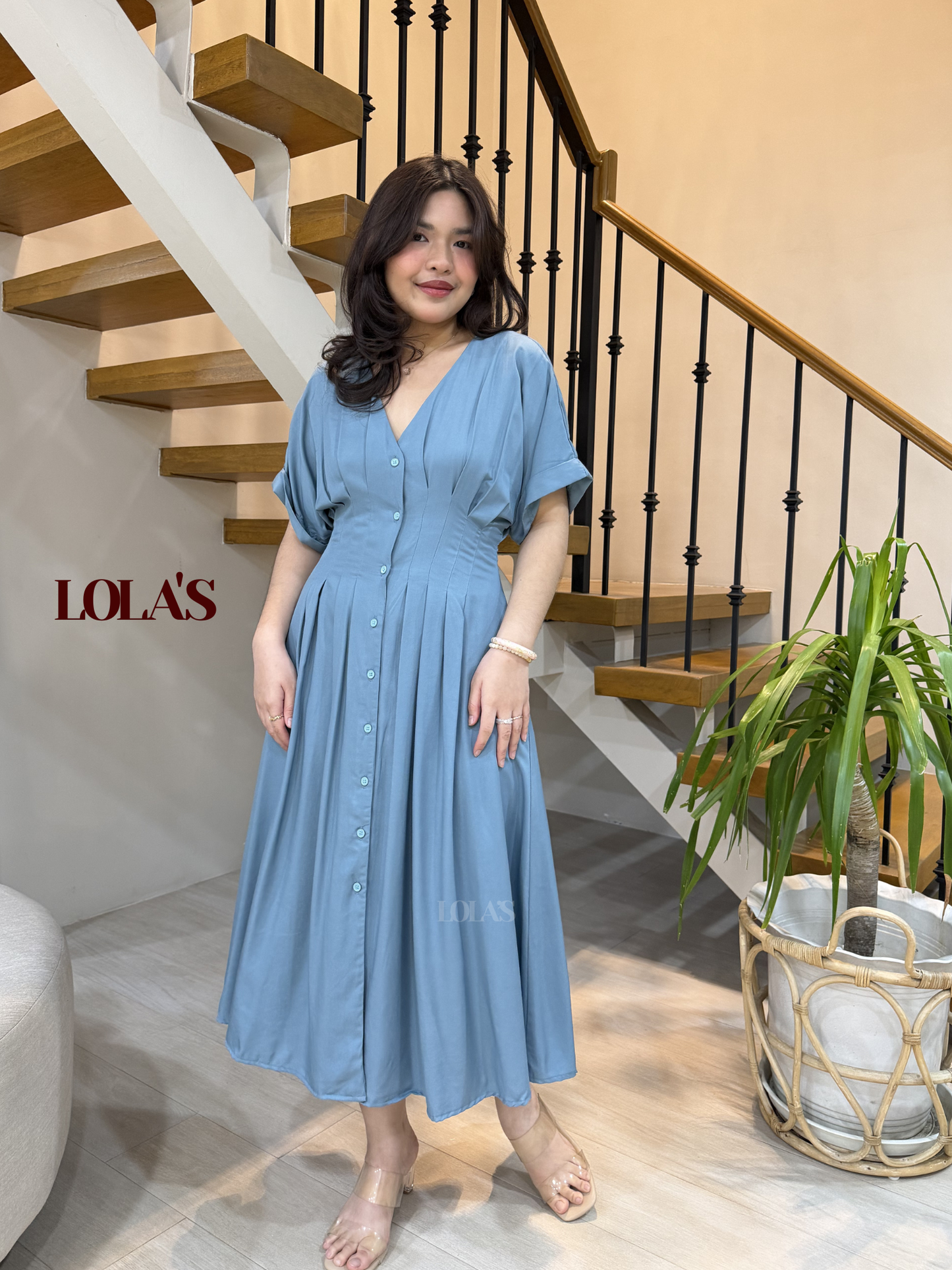 Frederica Dress (Glacier Blue)