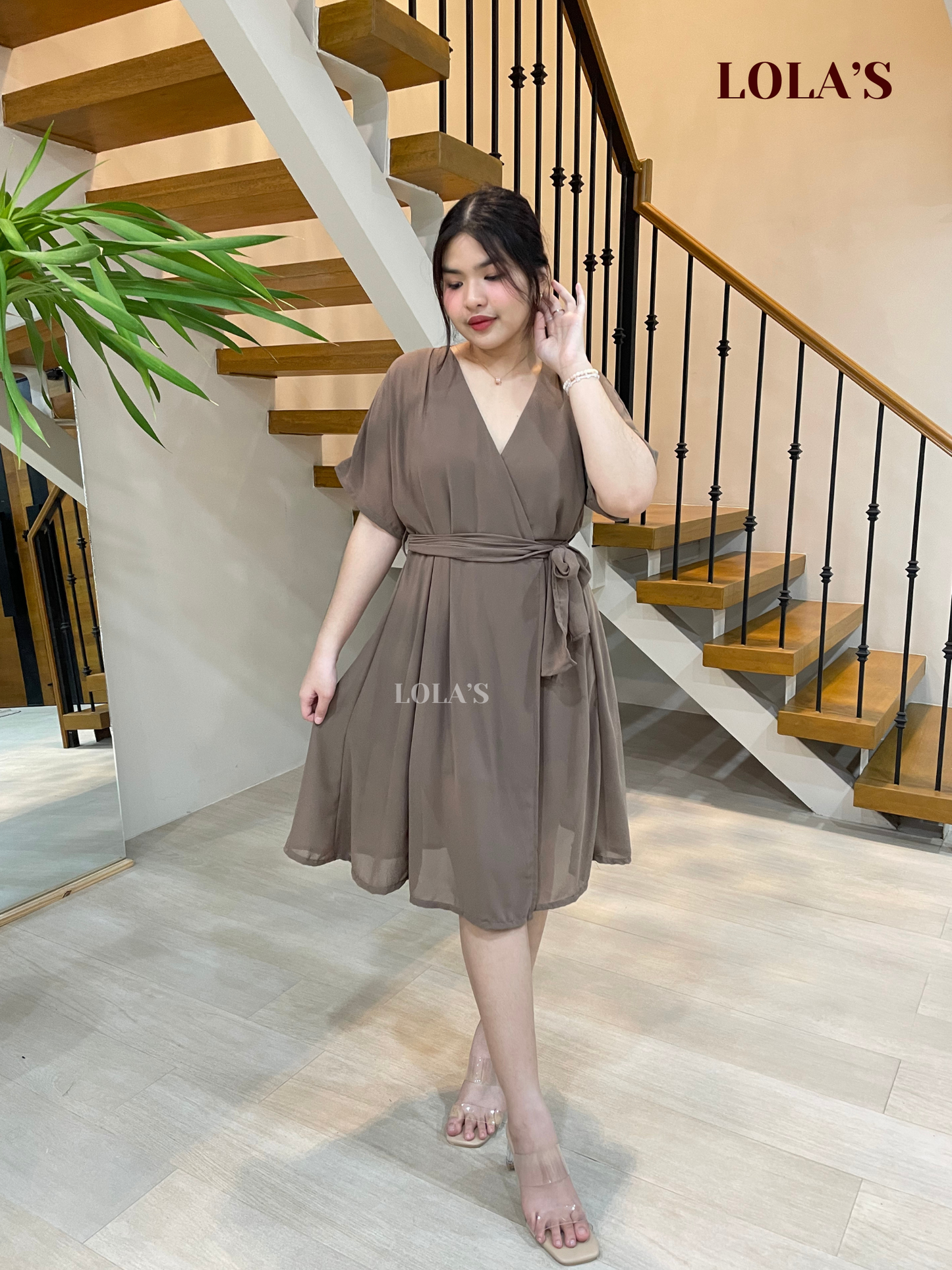 Linda Dress (Taupe)