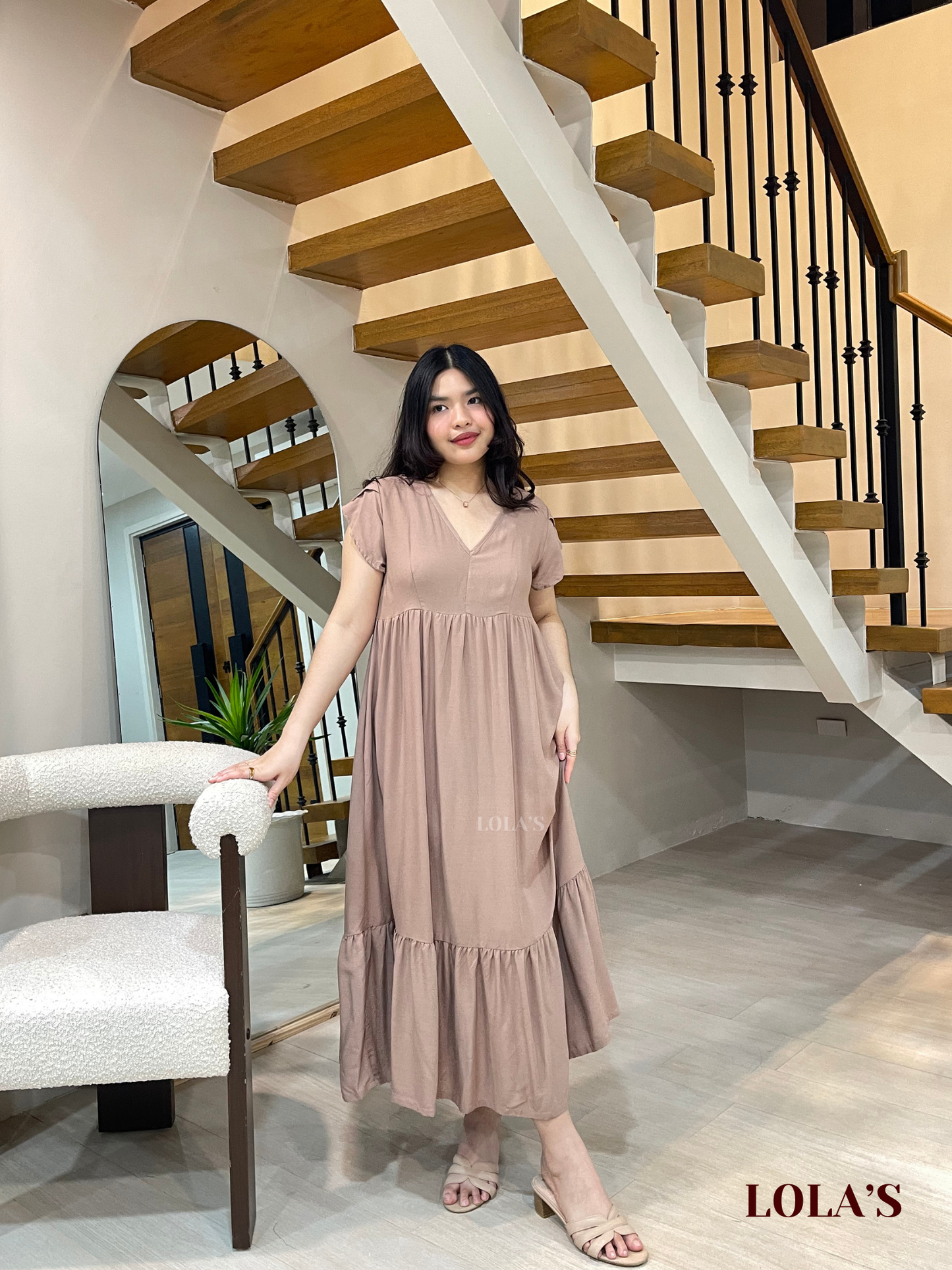 Jane Dress (Taupe)