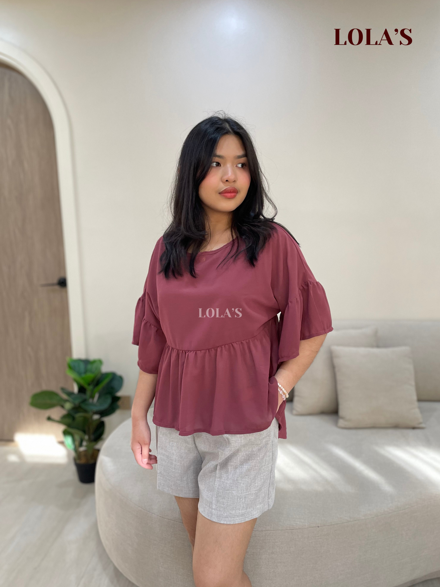 Vanessa Blouse (Plum)