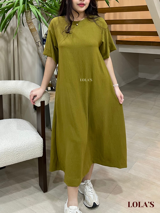 Luna Dress (Olive)