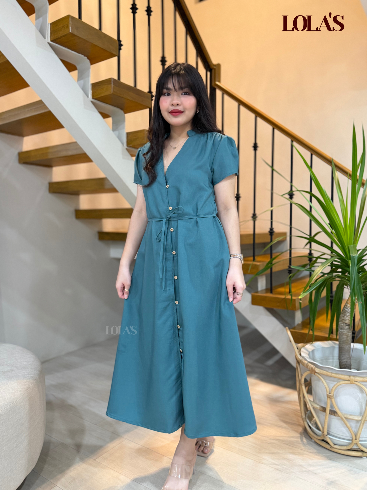 Kyle Dress (Blue Green)