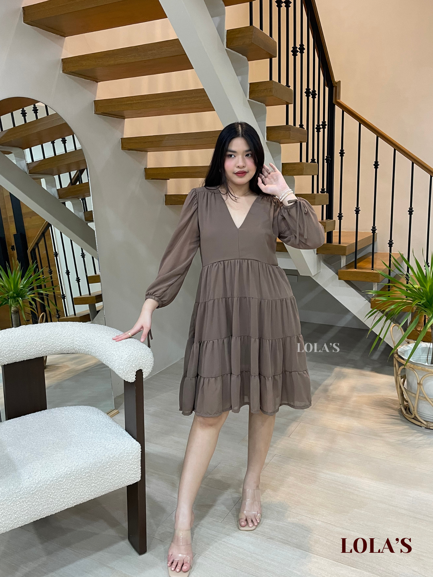 Diana Dress (Taupe)