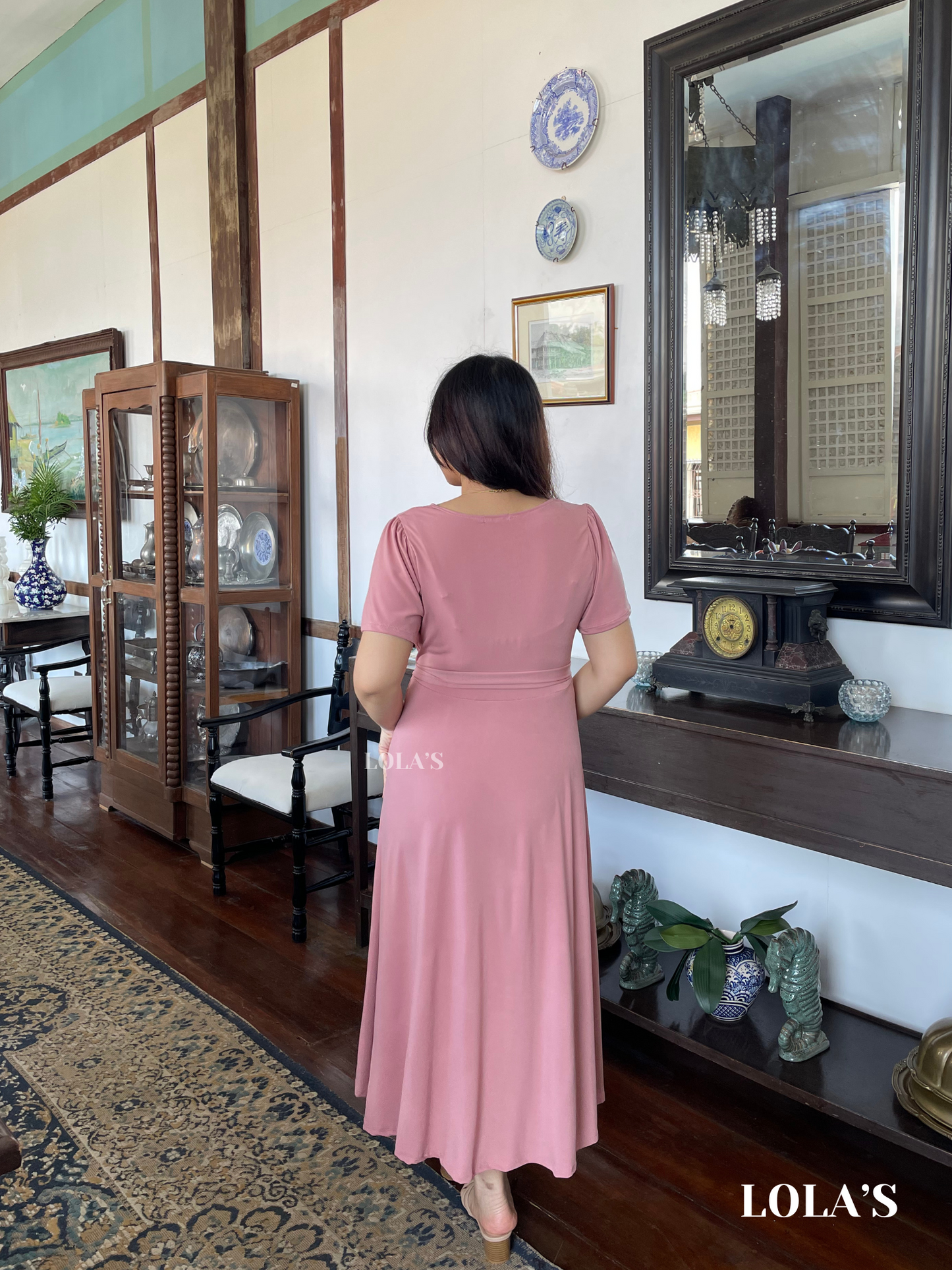 Celestine Dress (Dusty Rose)