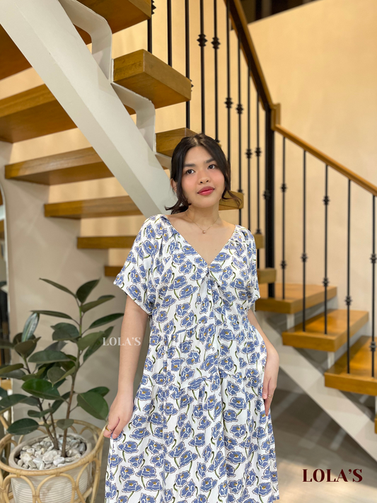 Klarisse Dress (White Blooms)