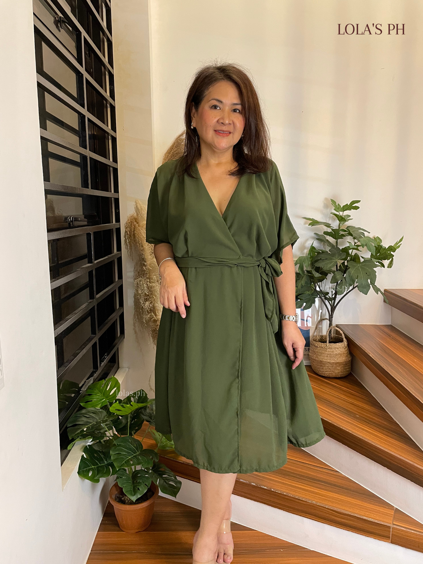 Linda Dress (Forest Green)