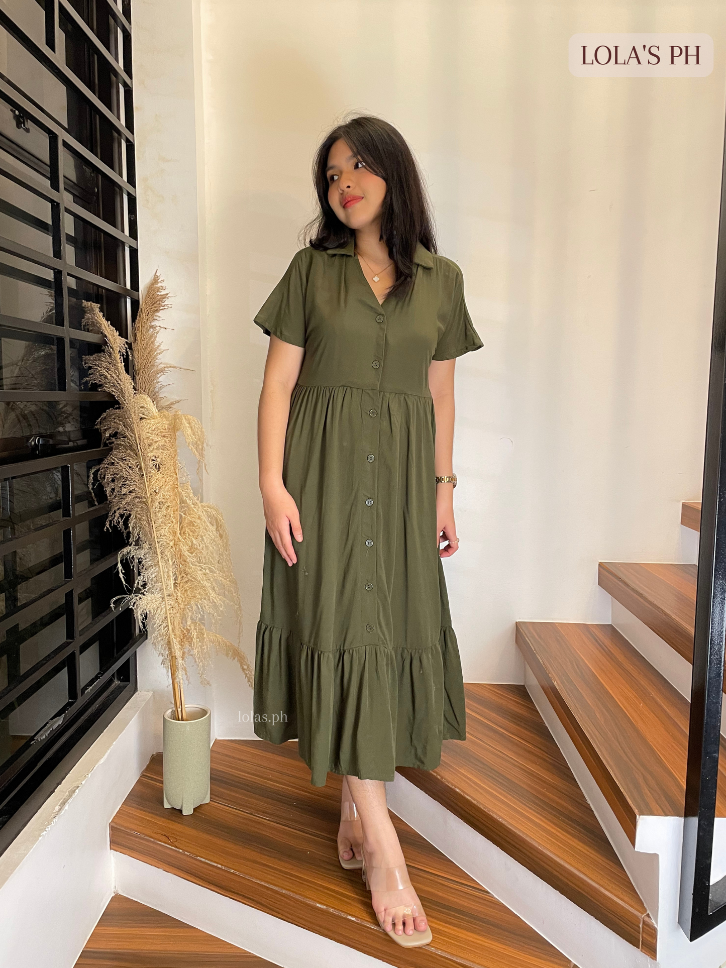 Regine Dress (Army Green)