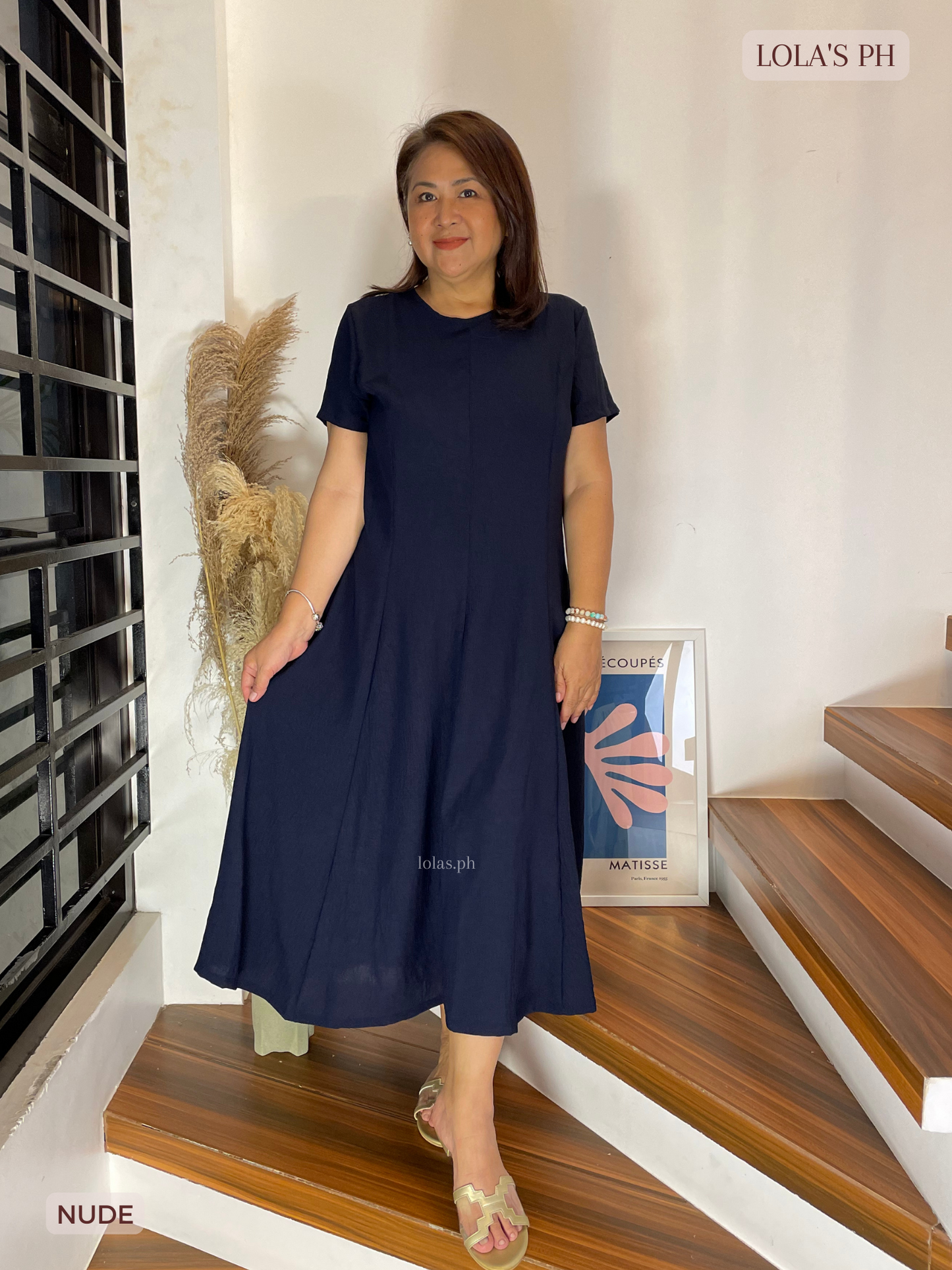 Kathleen Dress (Dark Navy)