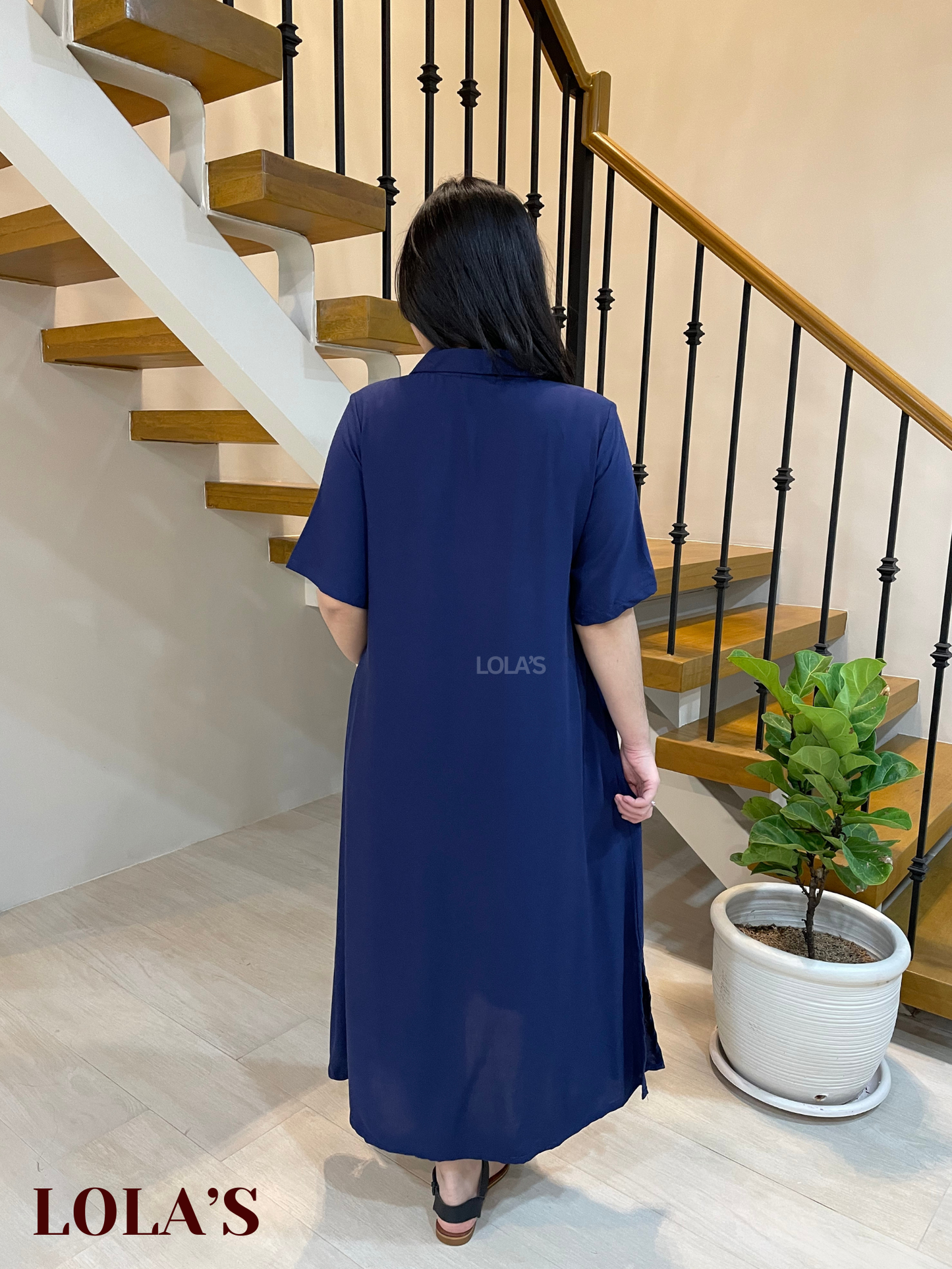 Camille Dress (Navy Blue)