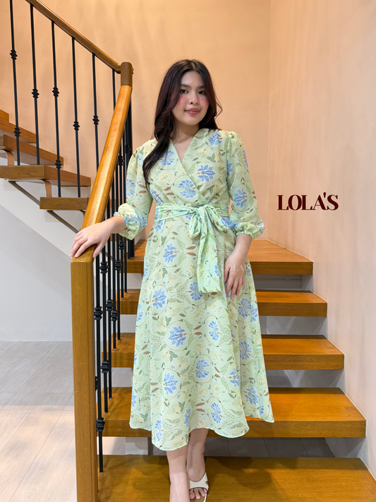 Paula Dress (Mint Fern)