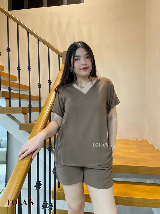 Terno Loungewear Coordinates (Cedar Brown)