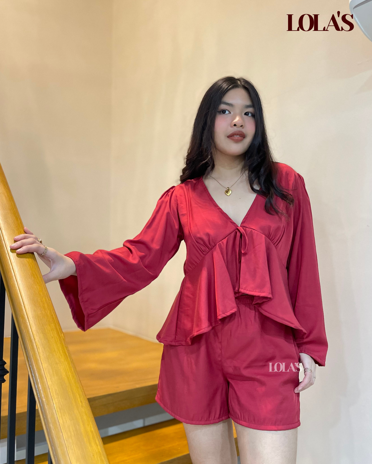 Sana Coords (Burgundy Red)