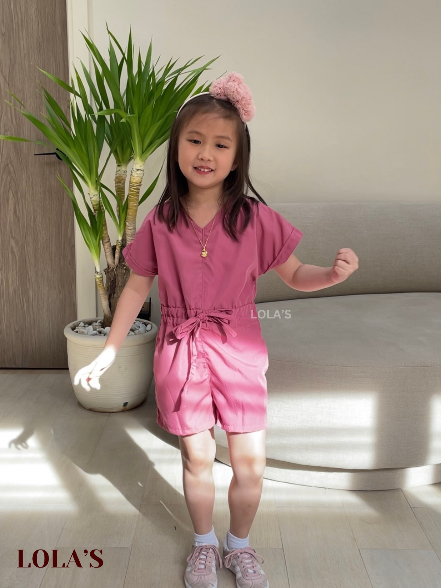 Chinnie Romper- Kids (Old Rose)