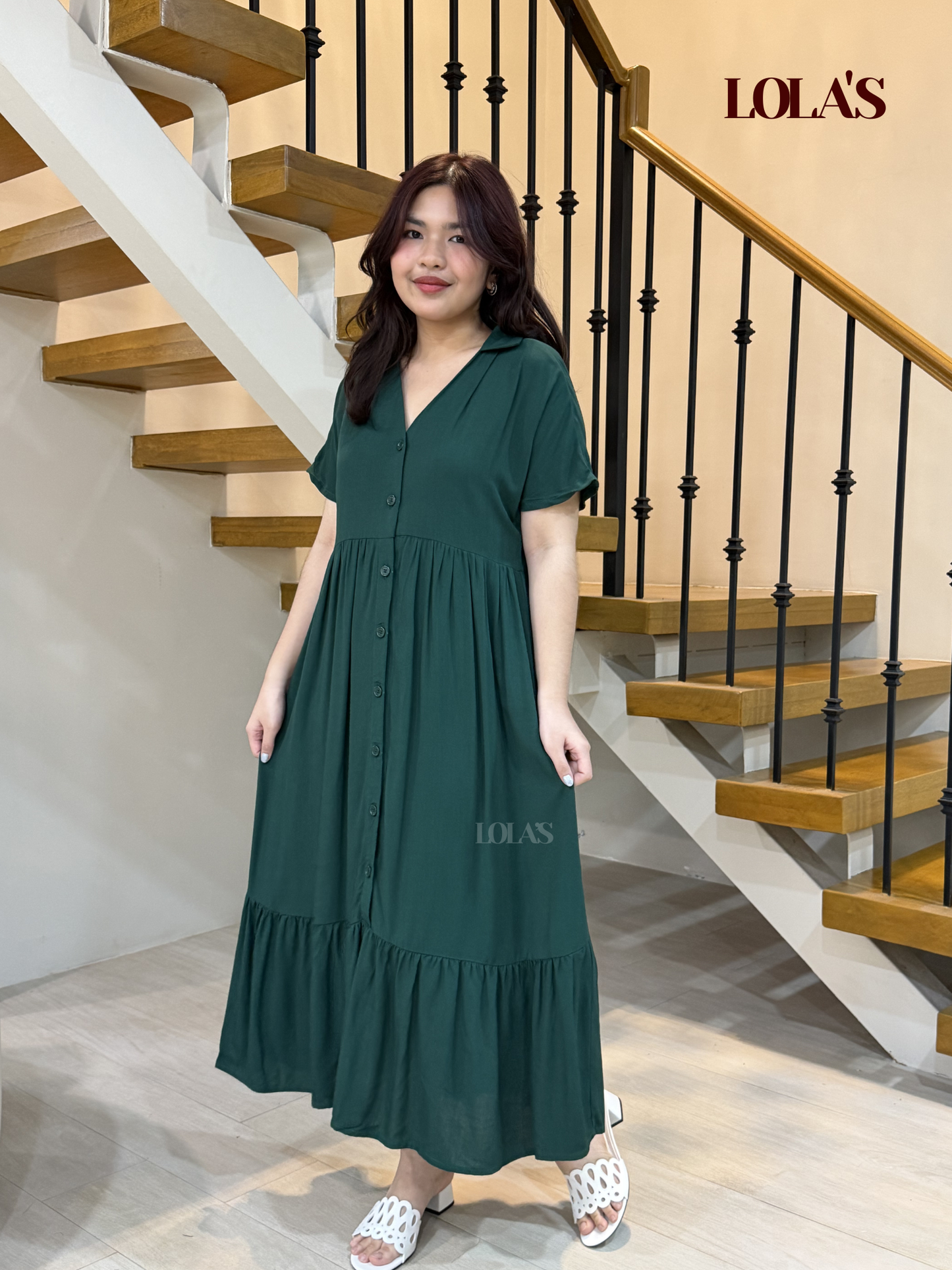 Regine Dress (Emerald)