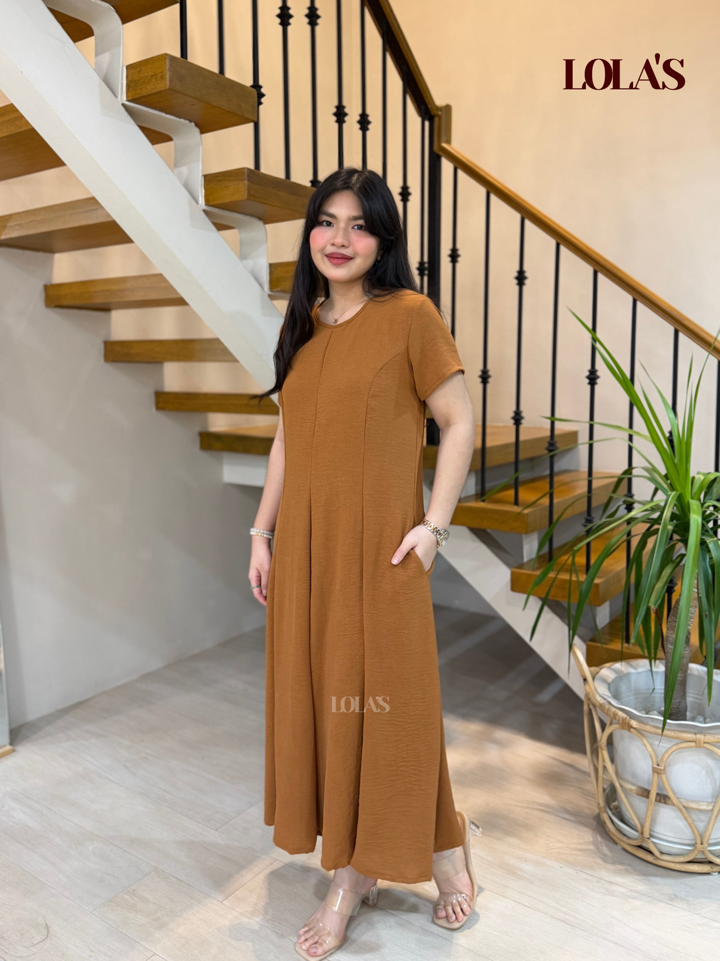 Kathleen Dress (Caramel)