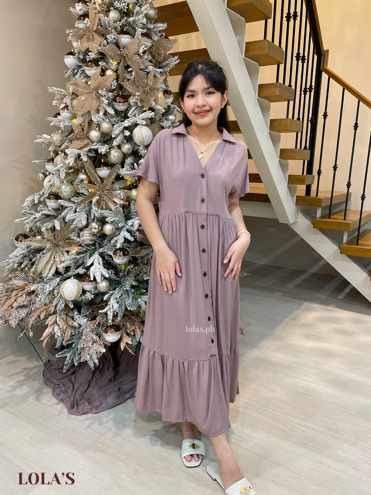 Regine Dress (Dark Taupe)