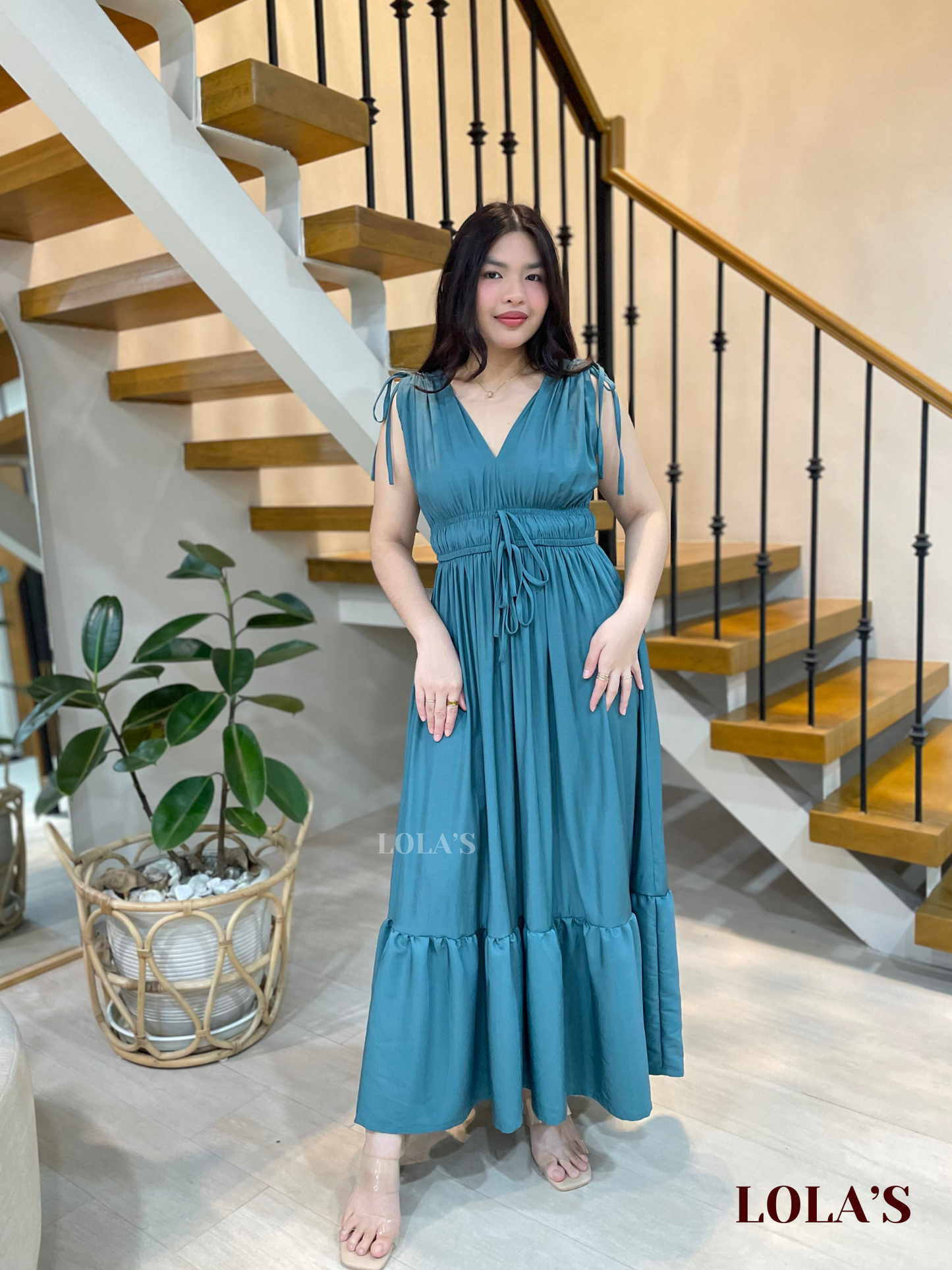 Adeline Dress (Hunter Green)