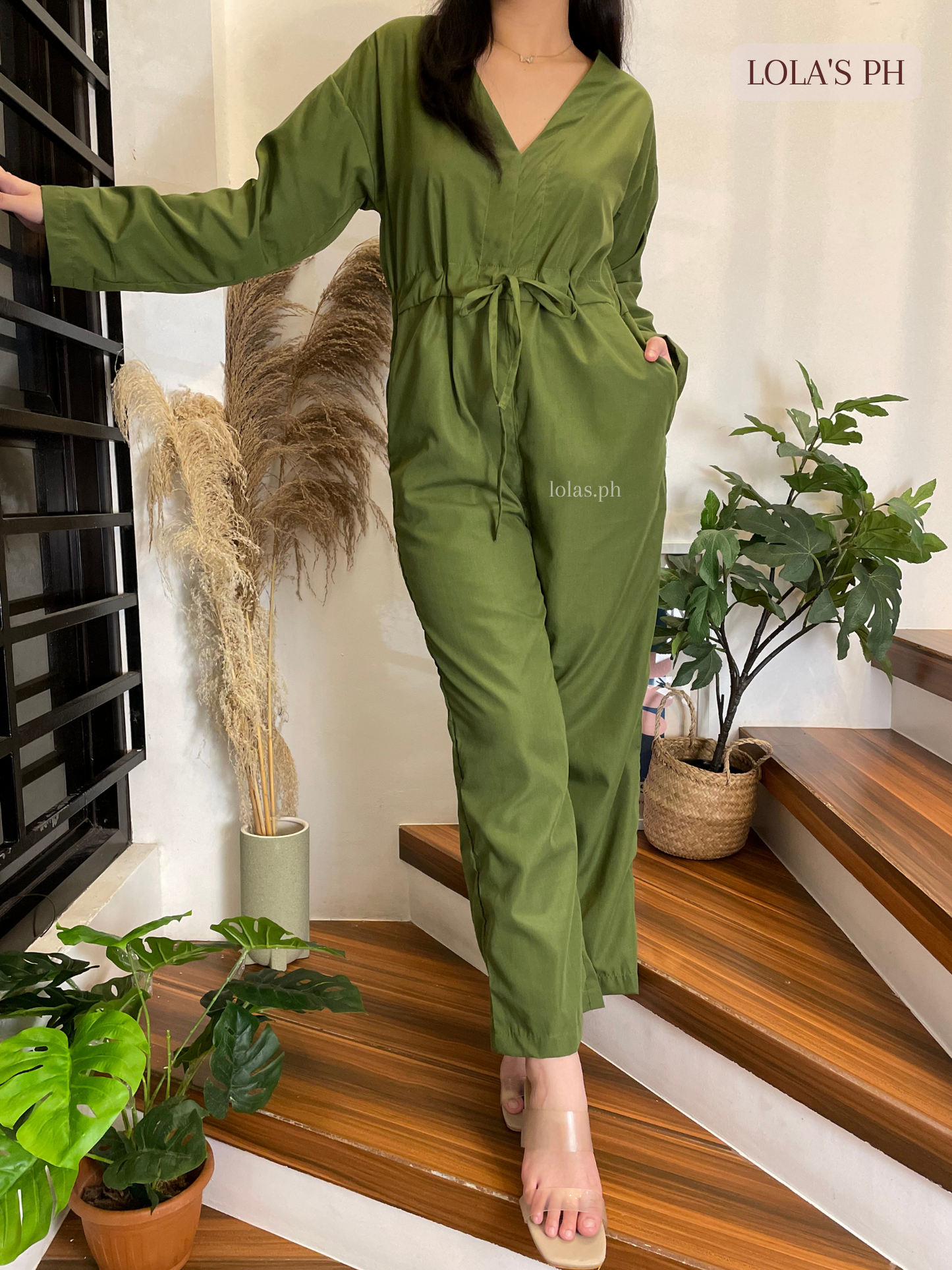 Farrah Jumpsuit (Army Green)