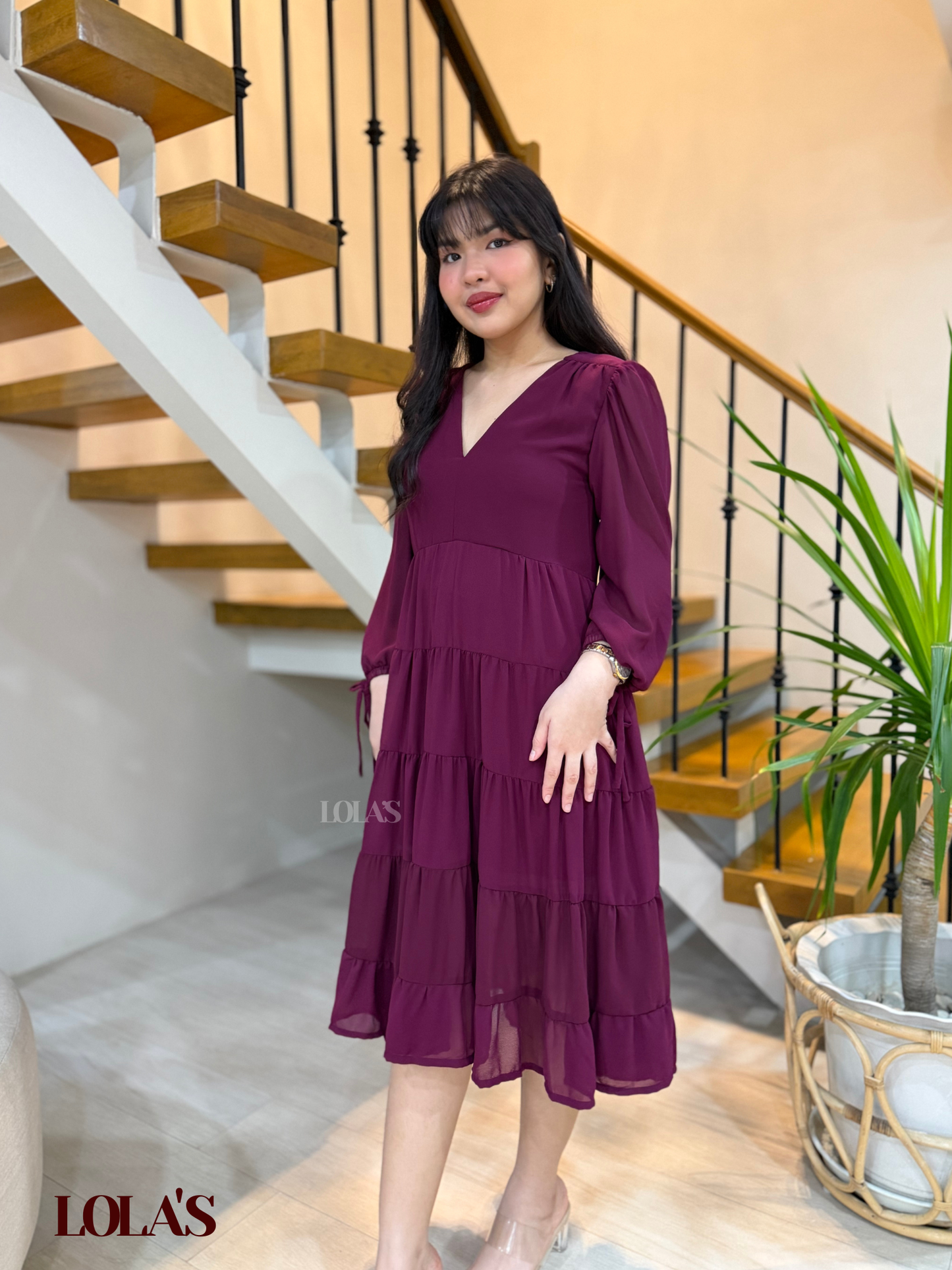 Anna Dress (Wine)
