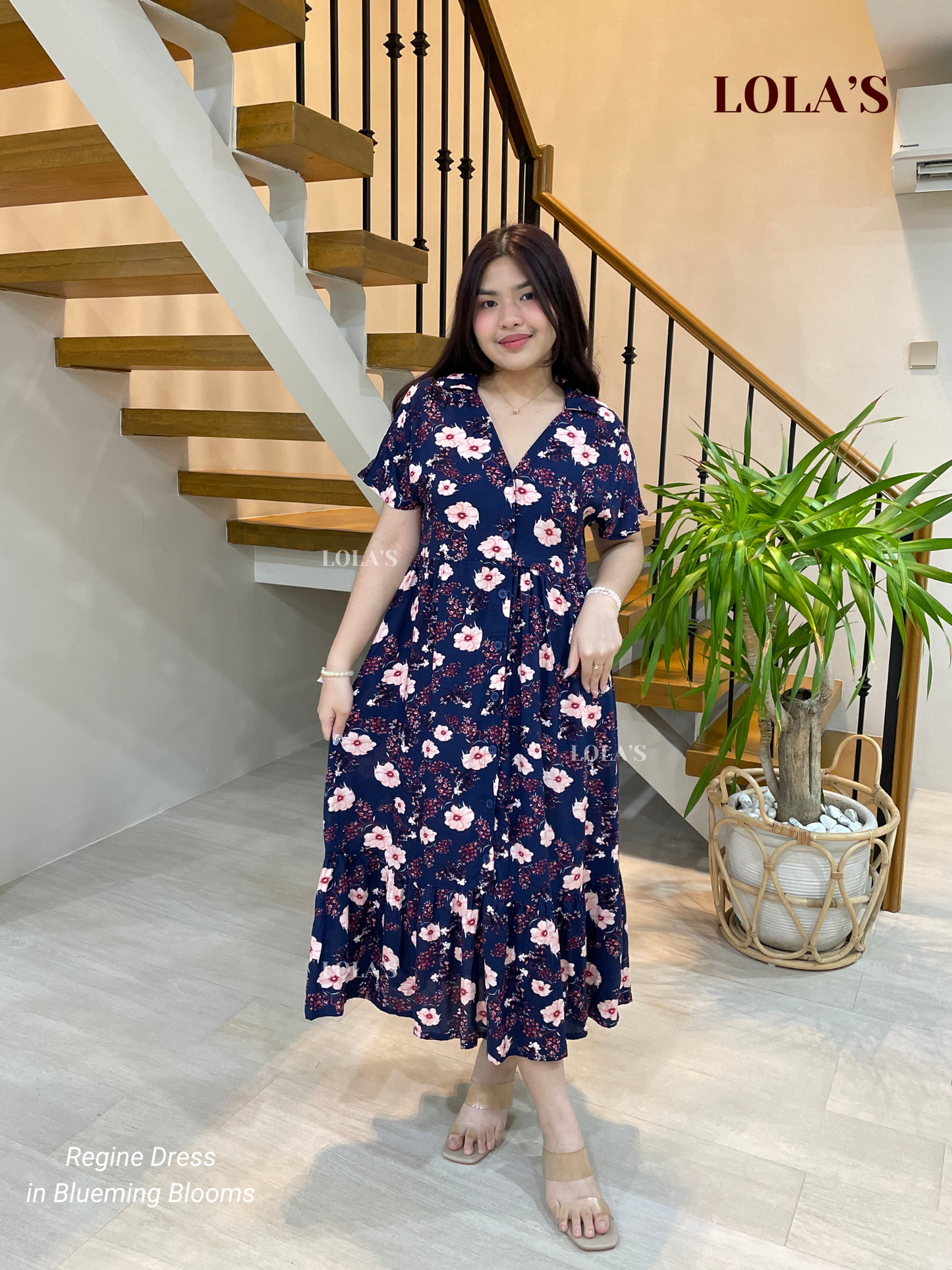 Regine Dress (Blueming Blooms)