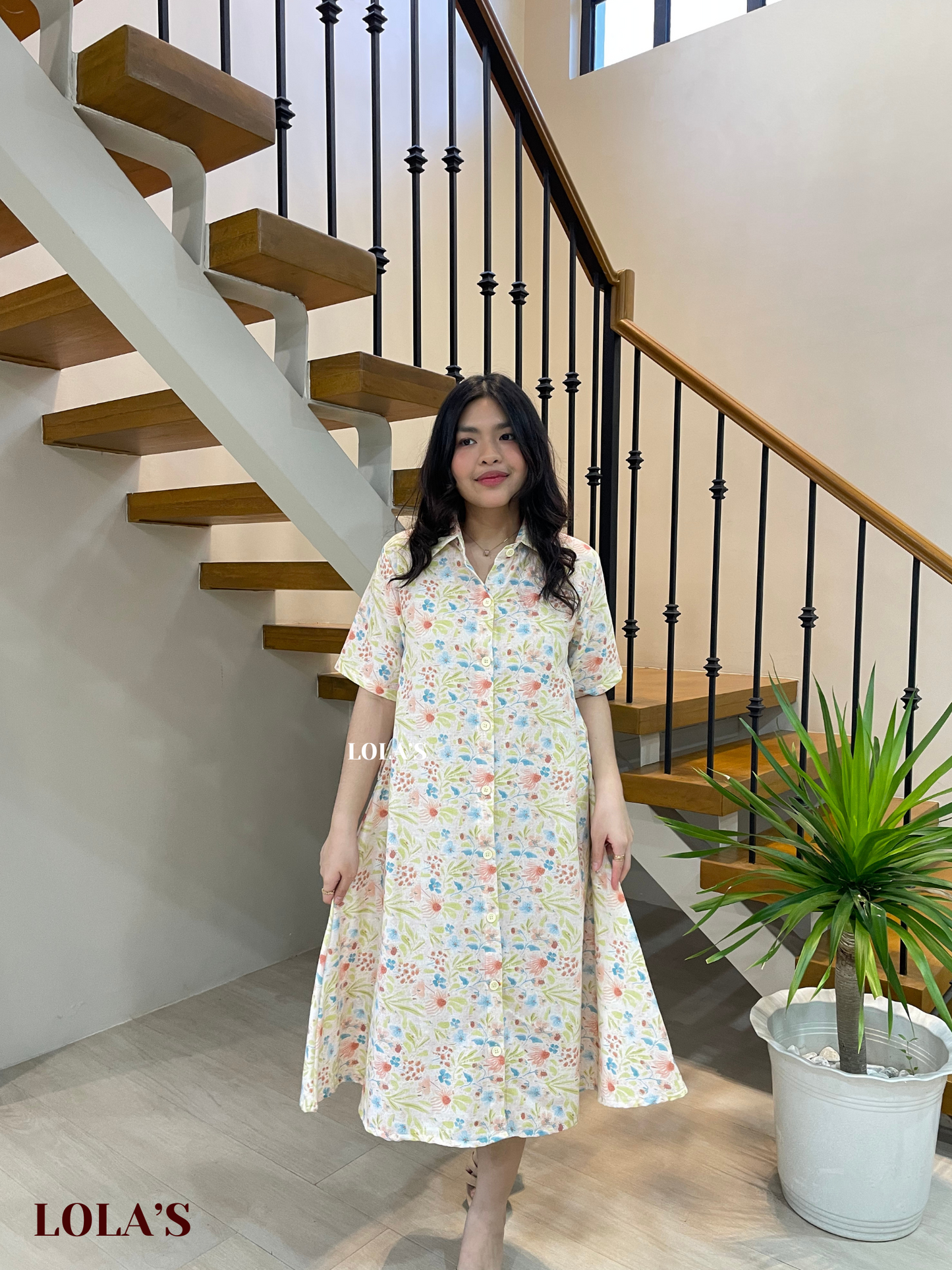 Alexa Polo Dress (Flourishing Greens)