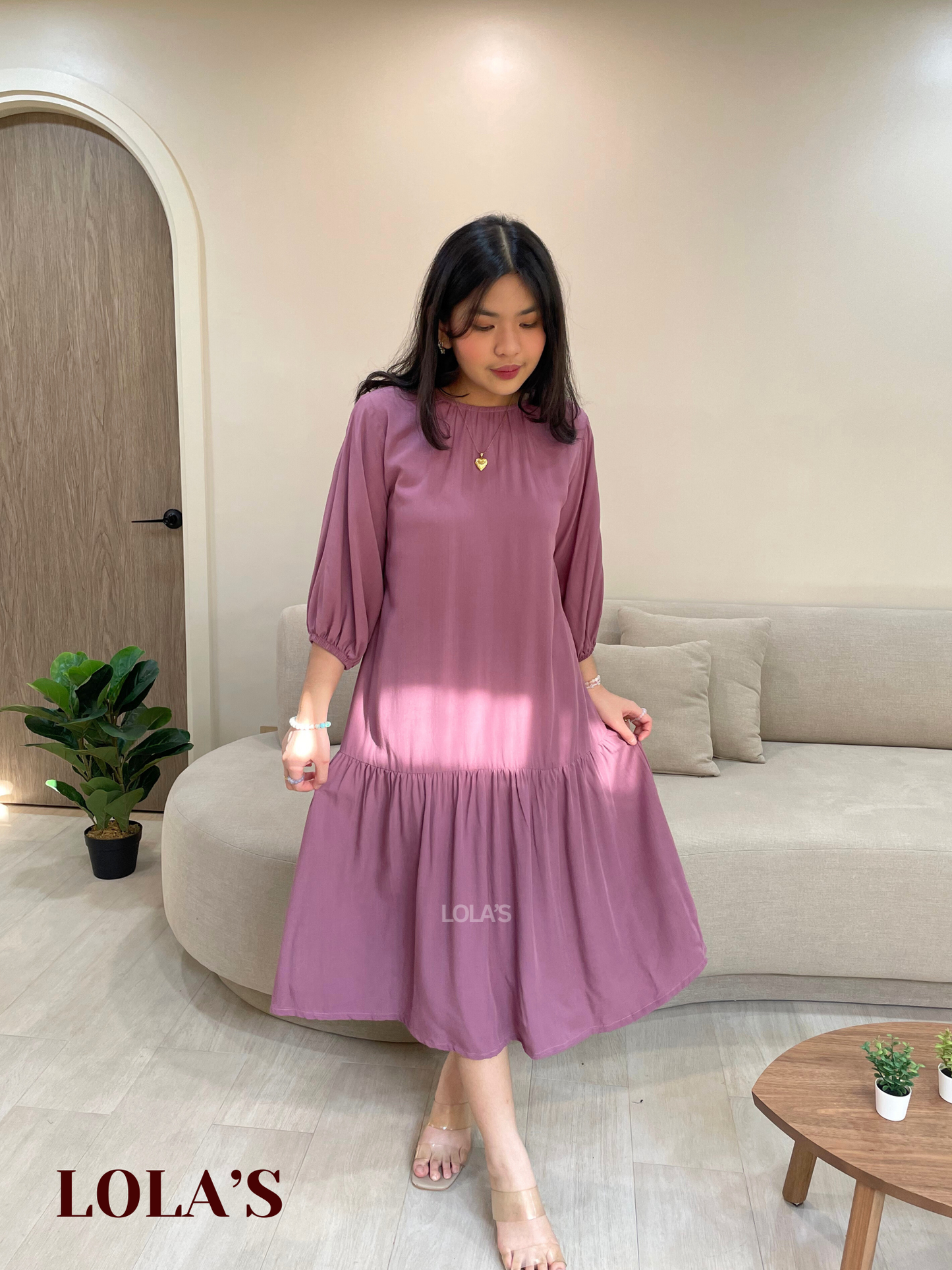 Jennifer Dress (Mauve)